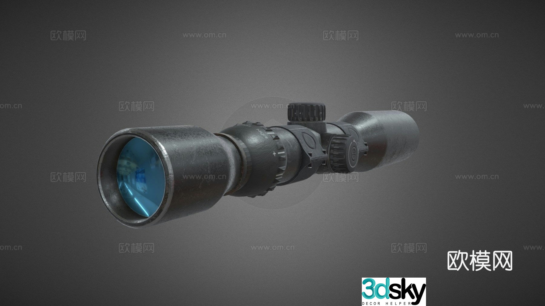x40 scope - game available 3d model