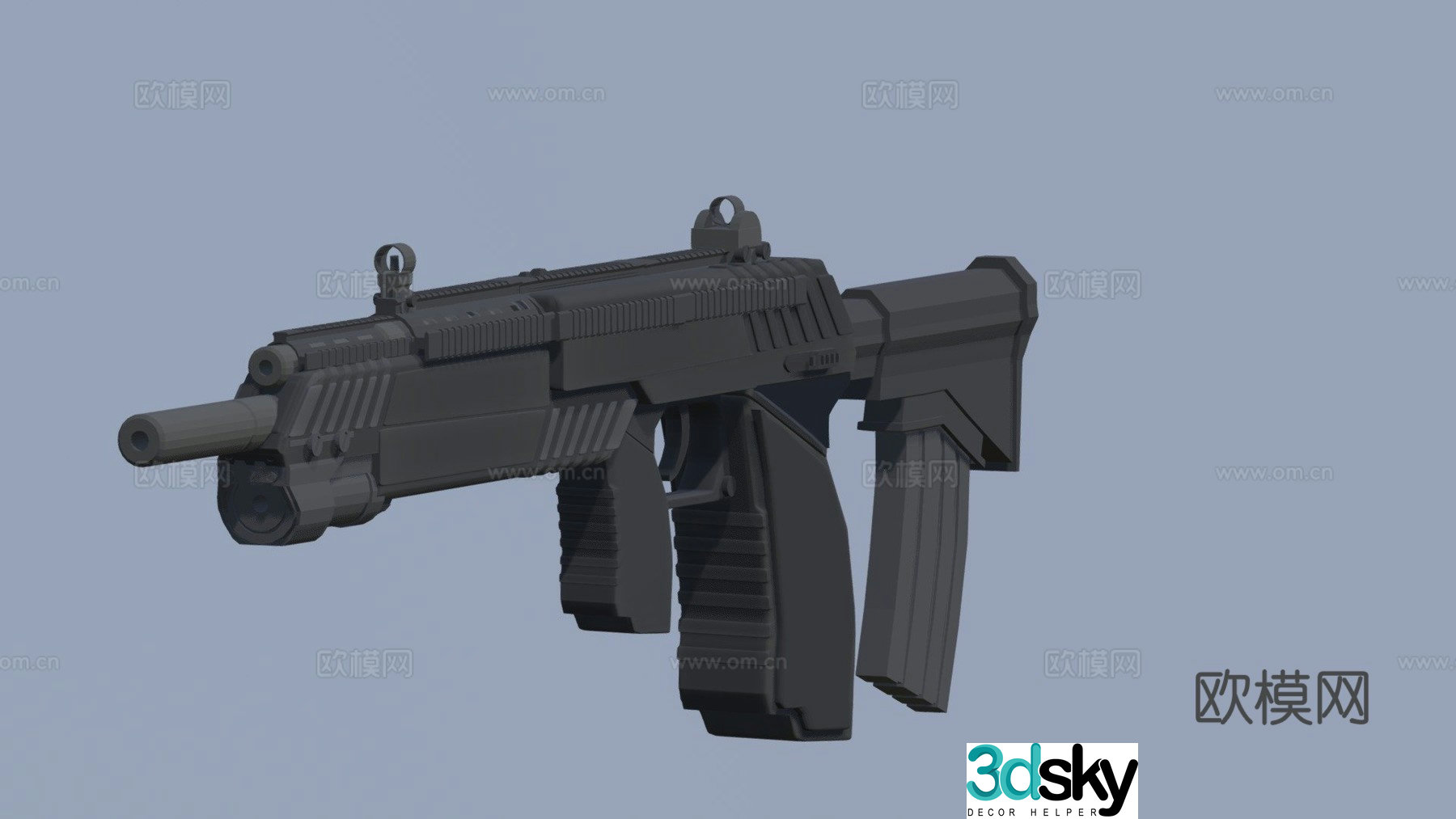 space rifle 3d model