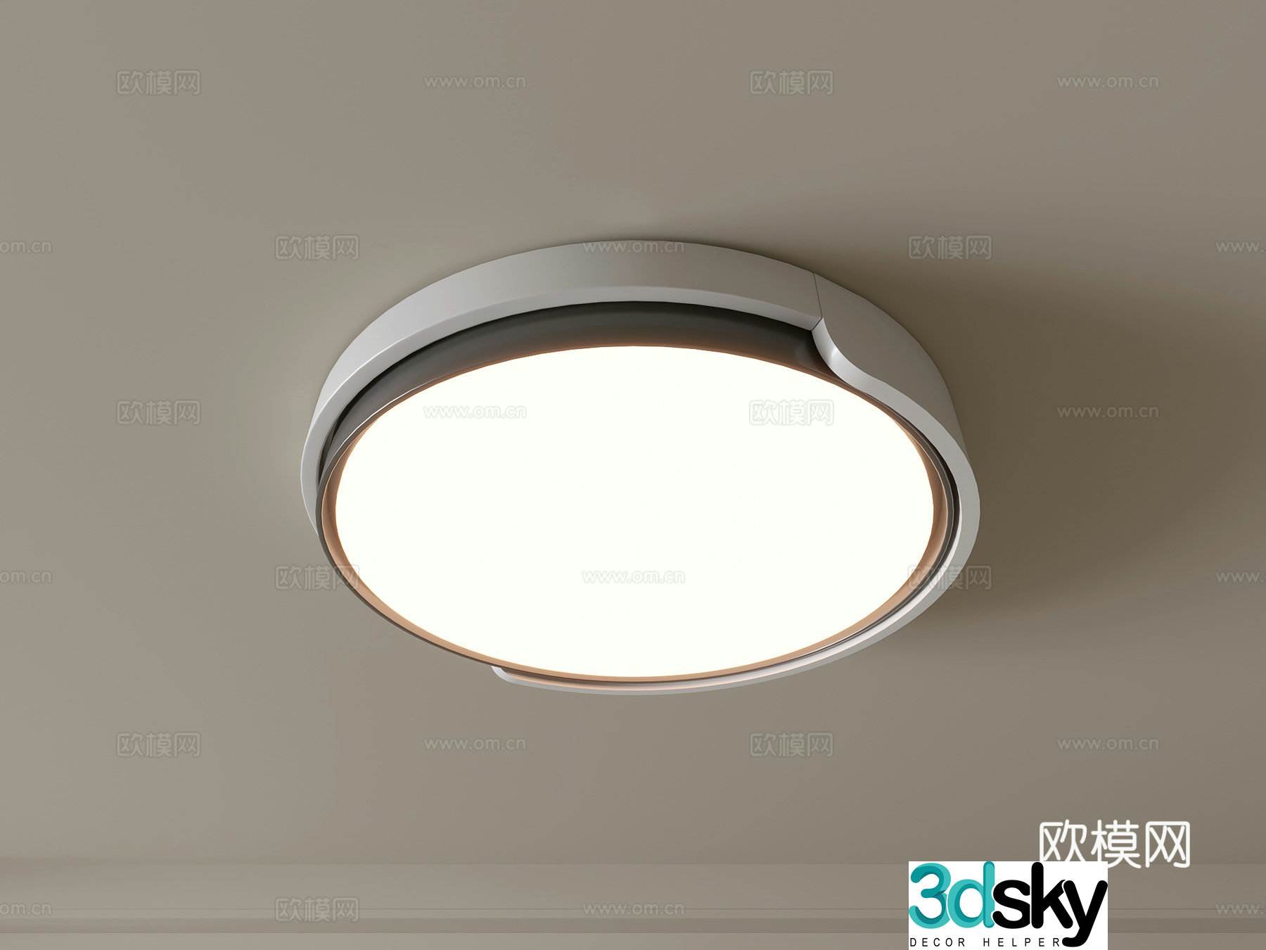 Modern ceiling lamp Geometric ceiling lamp Bedroom lamp Artistic shaped lamp Fashion living room lamp 3D model