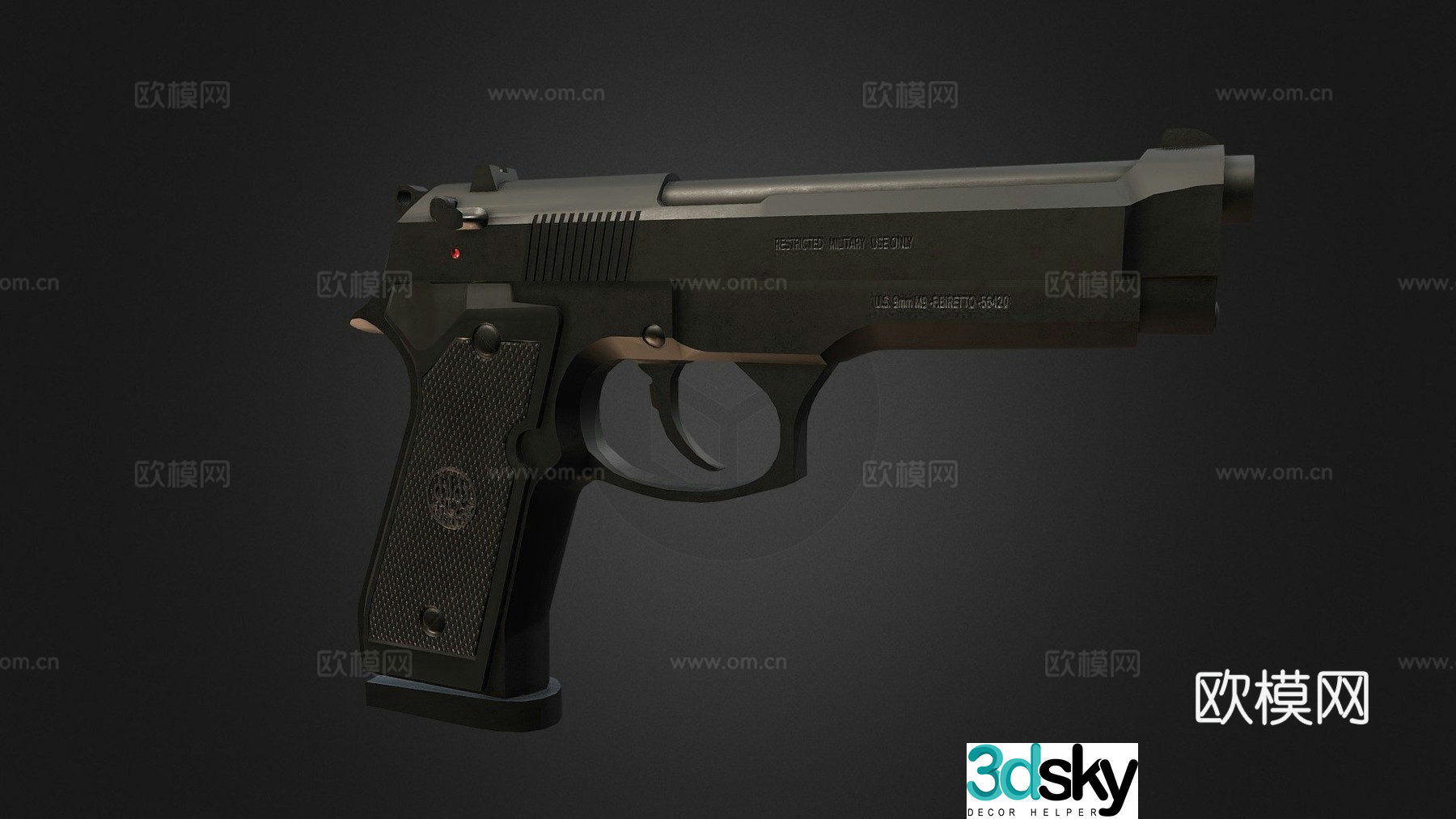 M9 Beretta 3d model