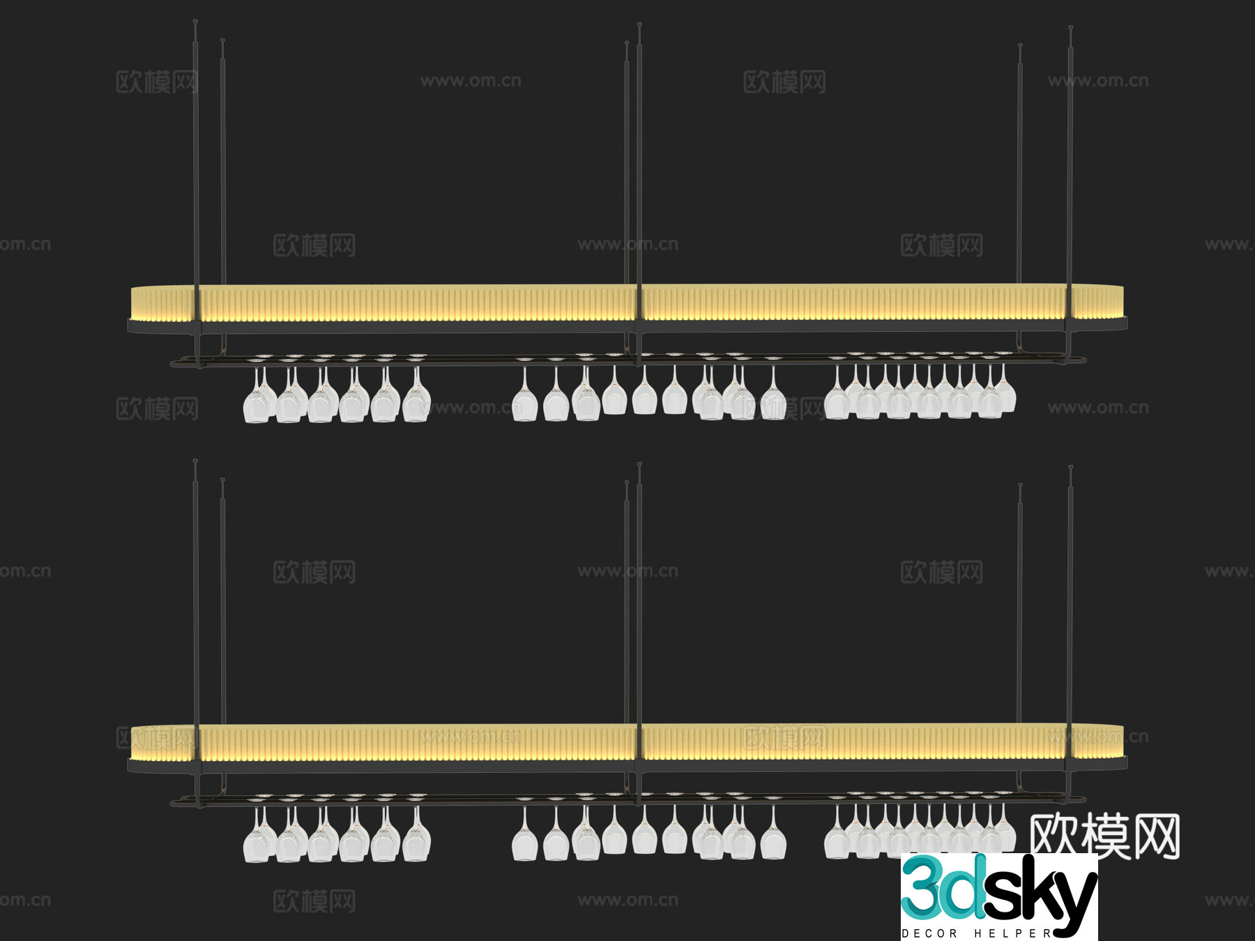 Daily necessities wine glass 3d model