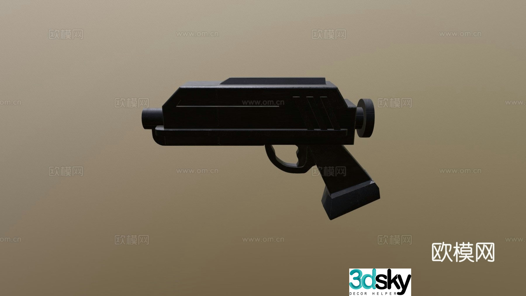 DC-17 blaster 3d model