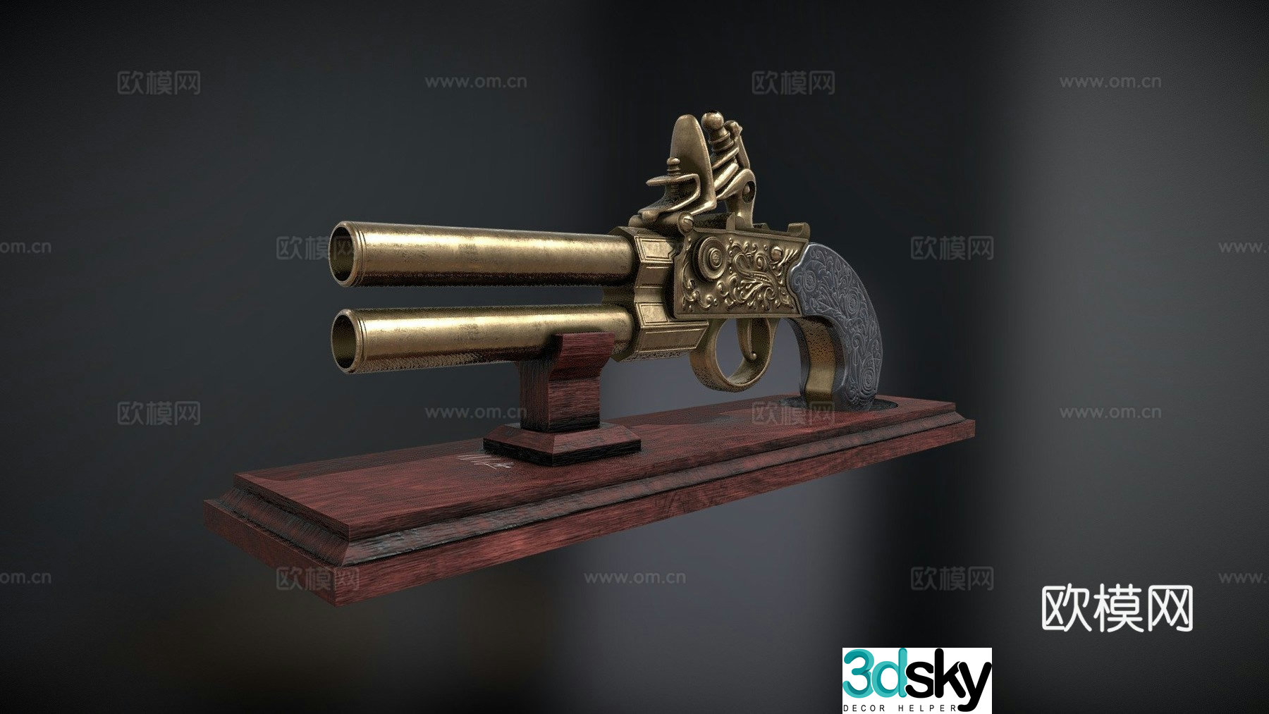 London Flintlock 3d model