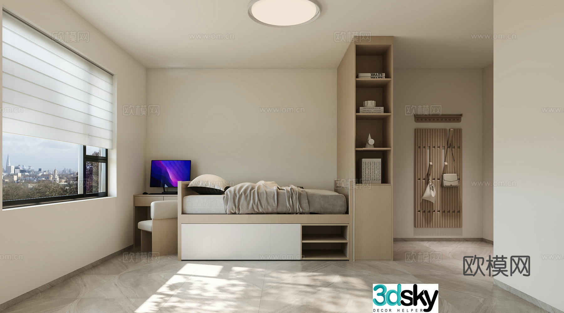 Modern dormitory Student dormitory Staff dormitory 3D model