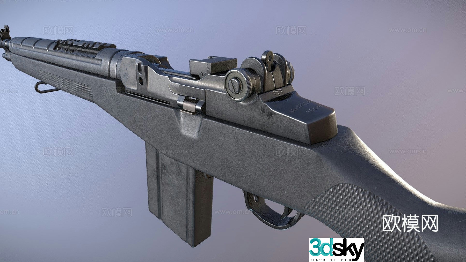 M1A rifle 3d model