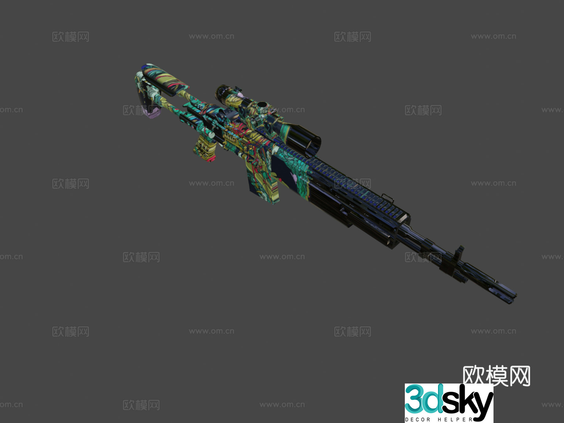 MK14-Chinese Dragon 3D Model
