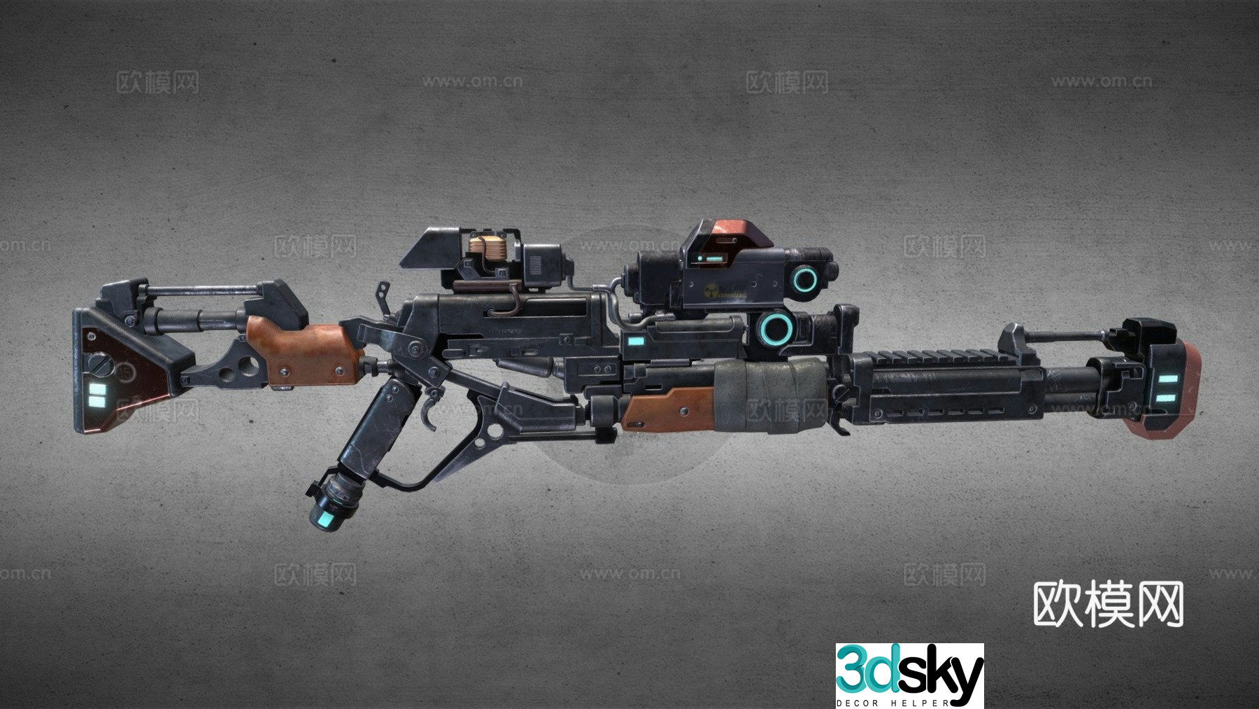 rifle 3d model