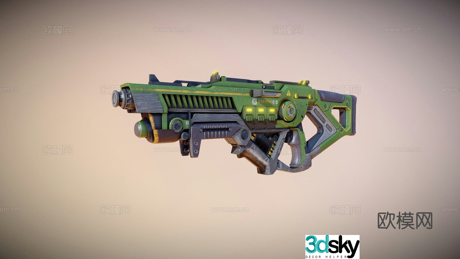 Weapon (old work) 3d model