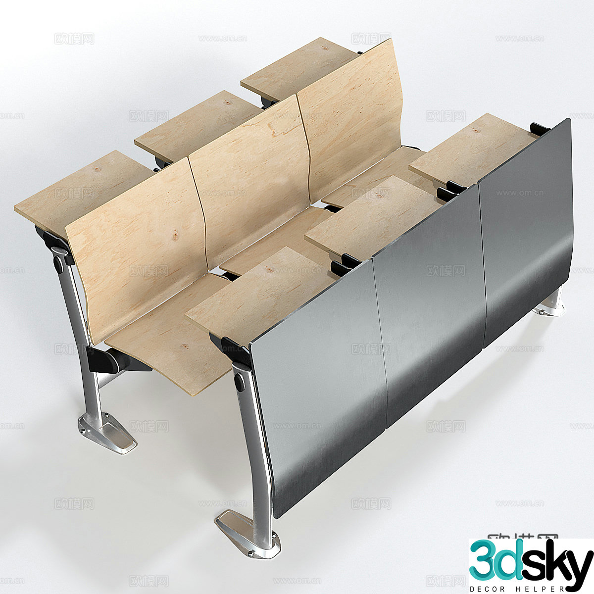 Modern public seat Auditorium seat Office seat 3d model