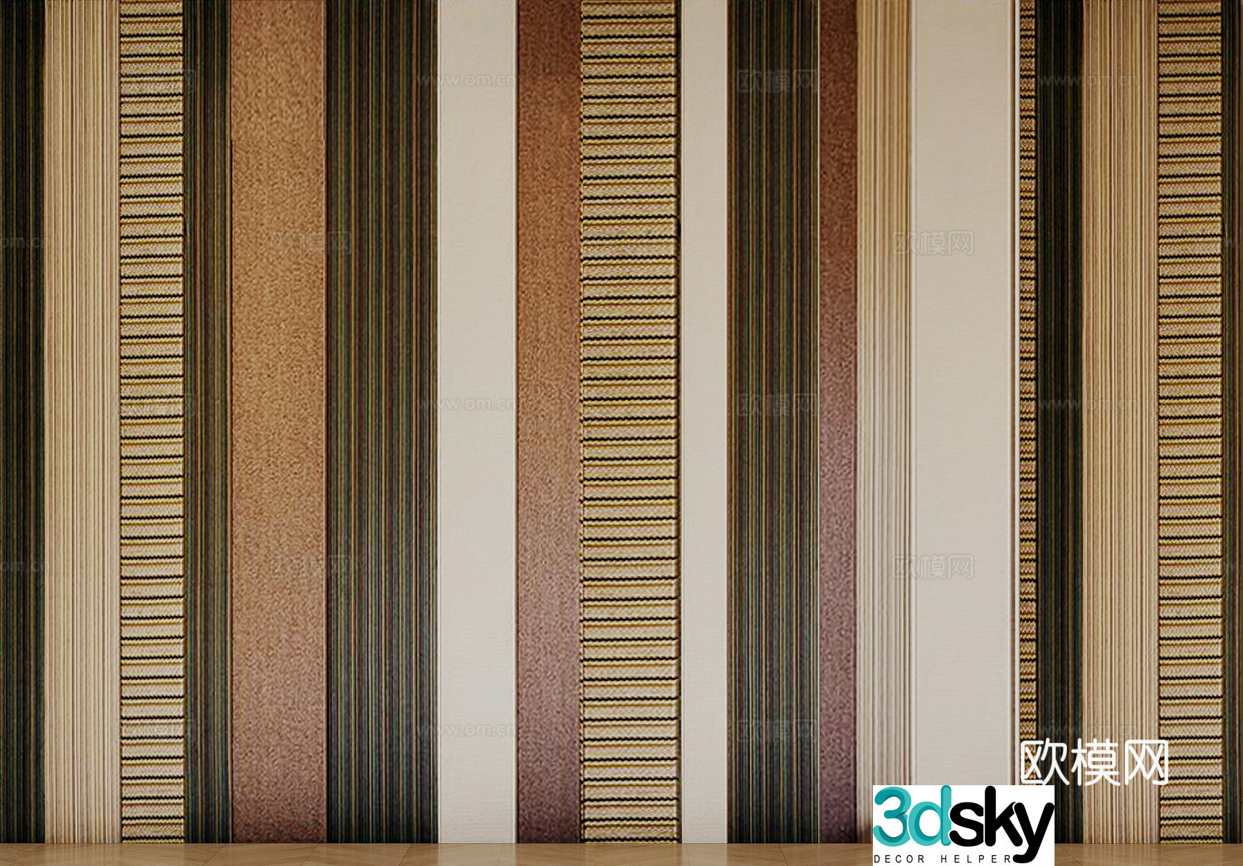 Wall panel Modern Wall panel 3D Model