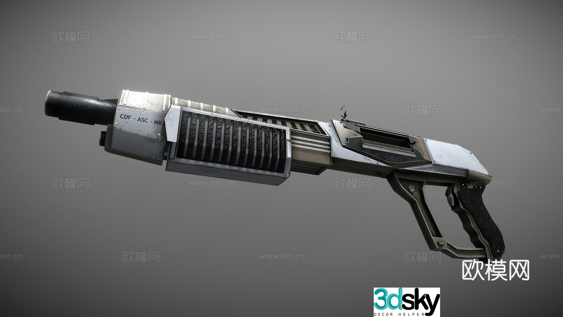 Sci-fi combat shotgun ASMk2 3d model