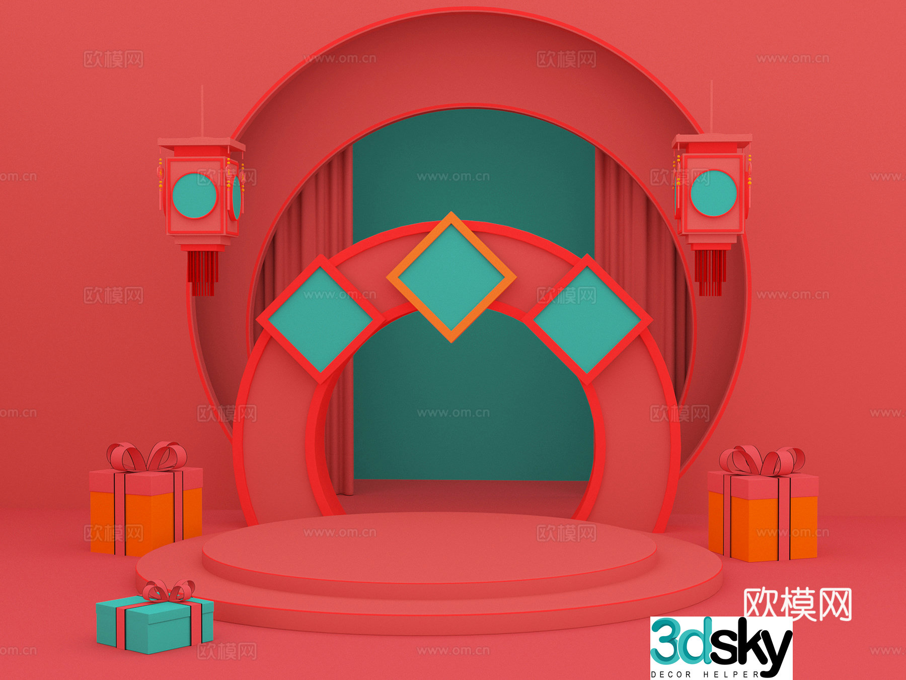Furniture E-commerce Scene 3D Model