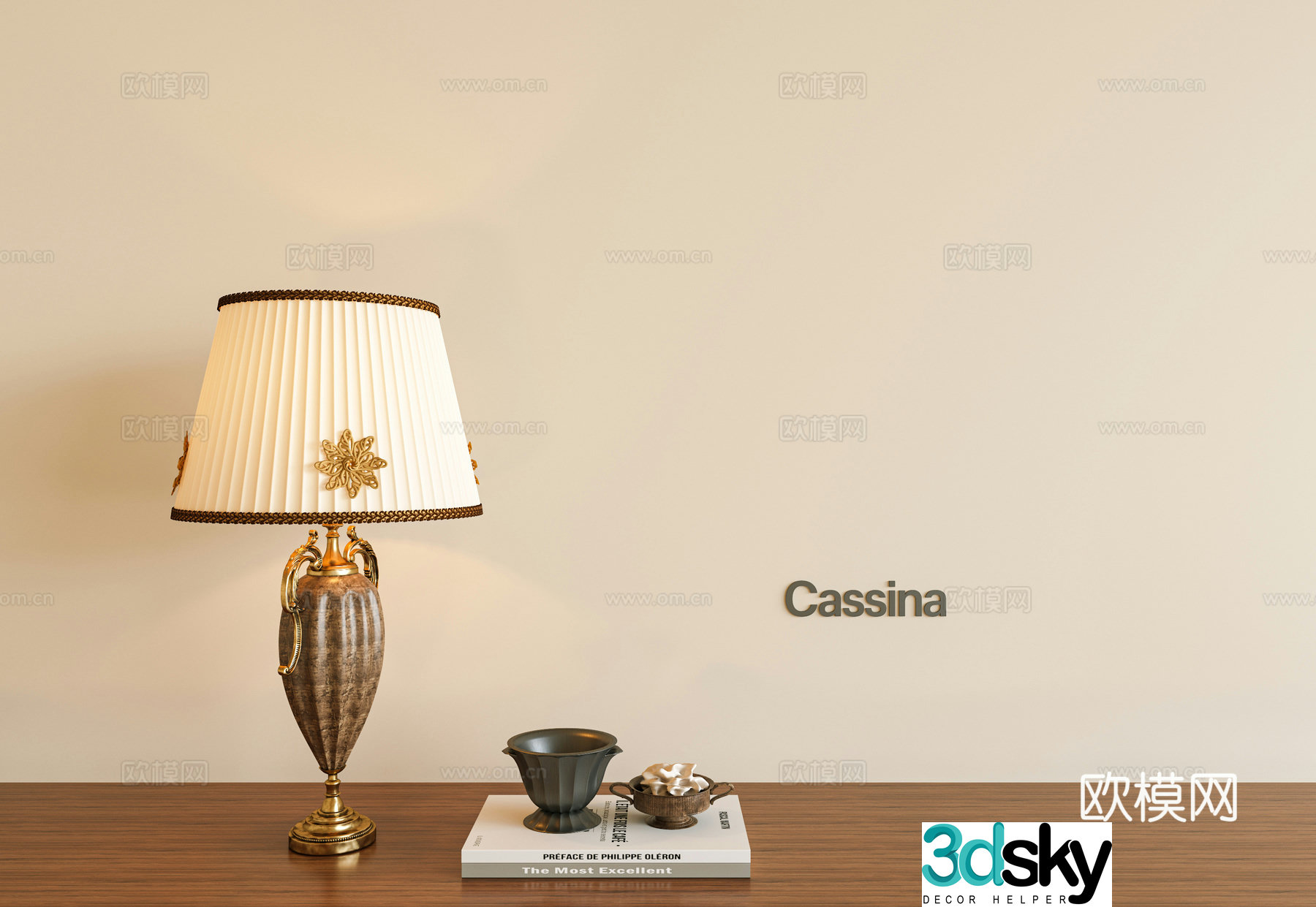 French medieval table lamp European table lamp Medium style table lamp French table lamp 3d model
