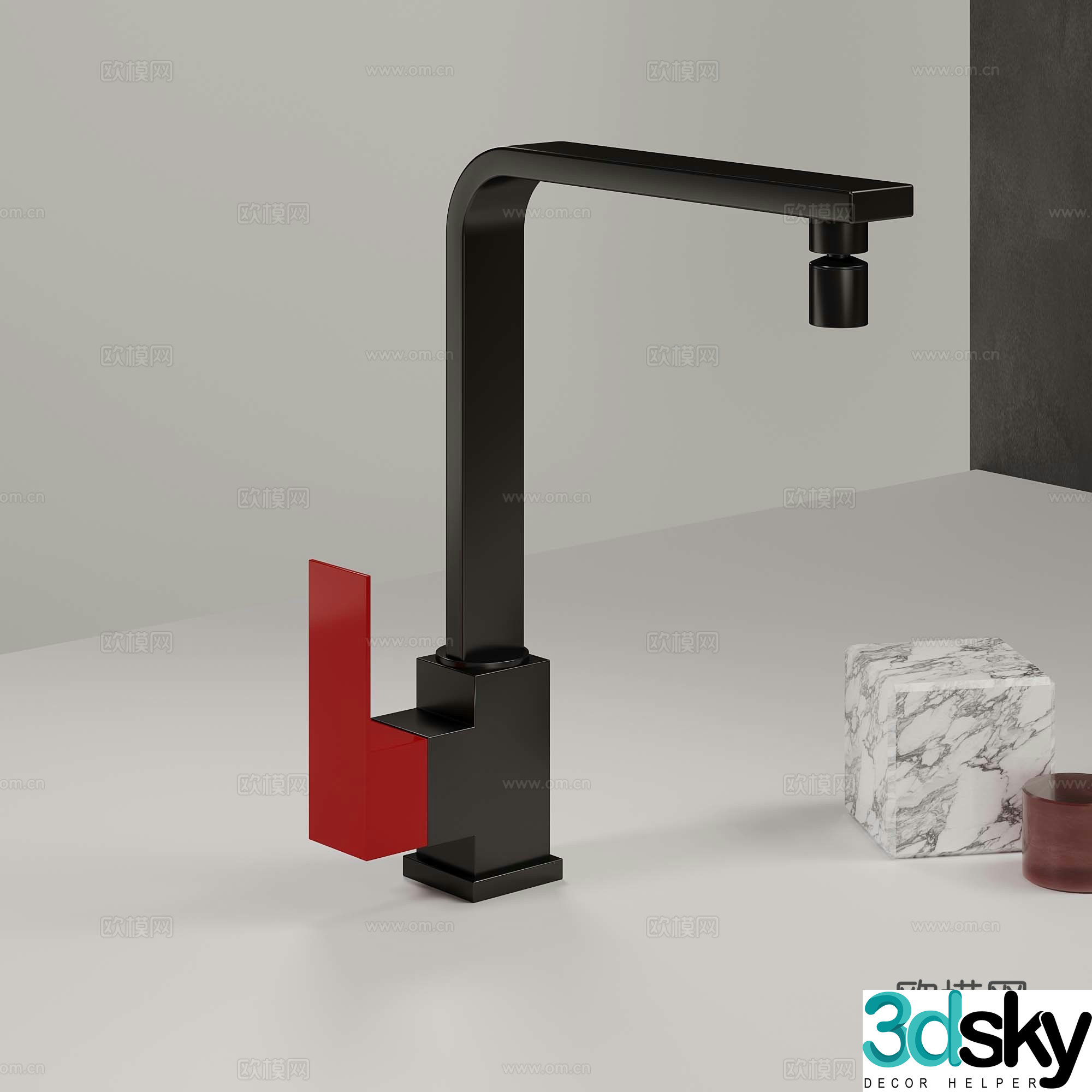 Modern faucet 3d model