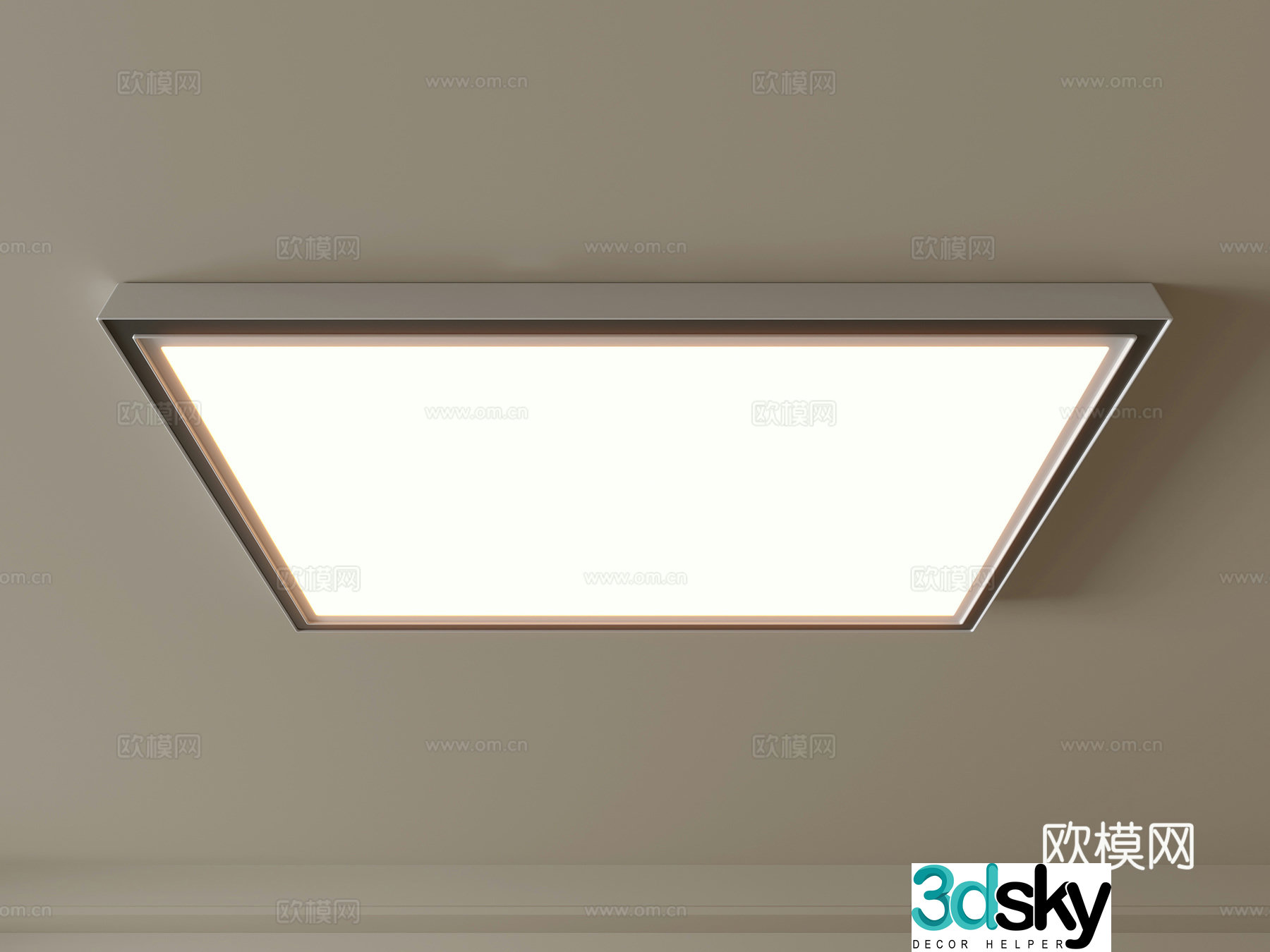 Modern ceiling lamp Geometric ceiling lamp Bedroom lamp Artistic shaped lamp Fashion living room lamp 3D model