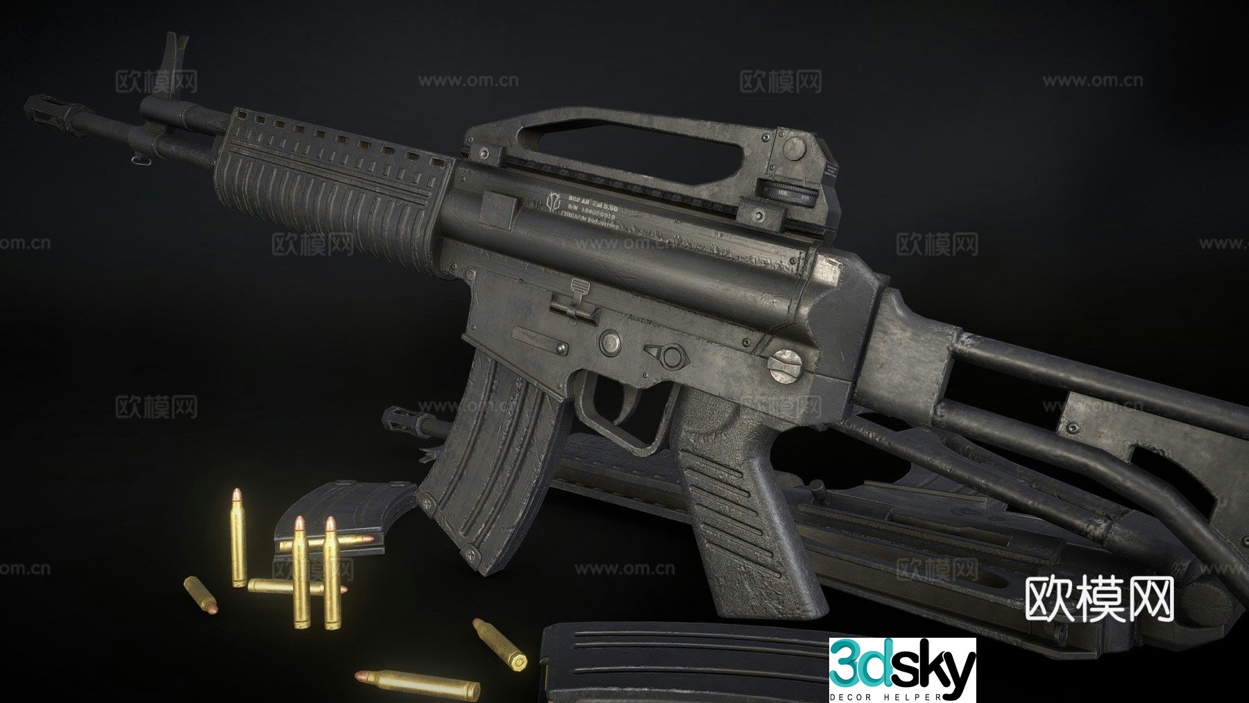 SS2 assault rifle 3d model