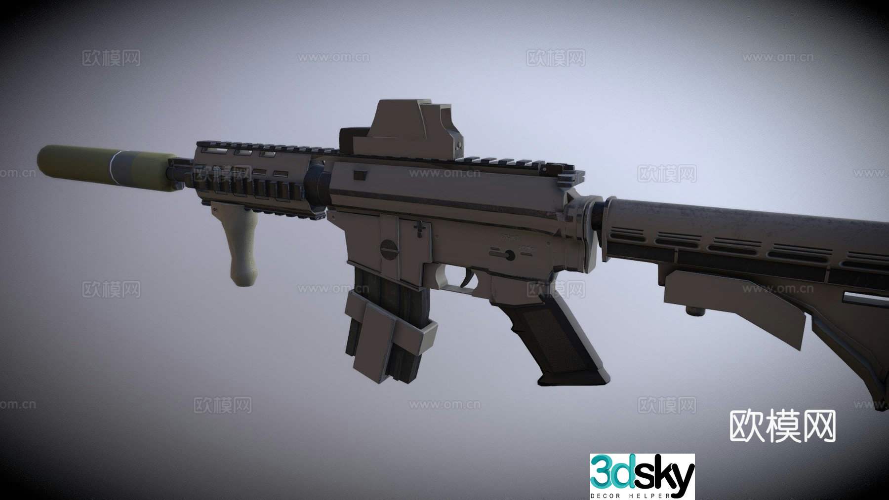 M4A1 Special Operations Improved 3d model