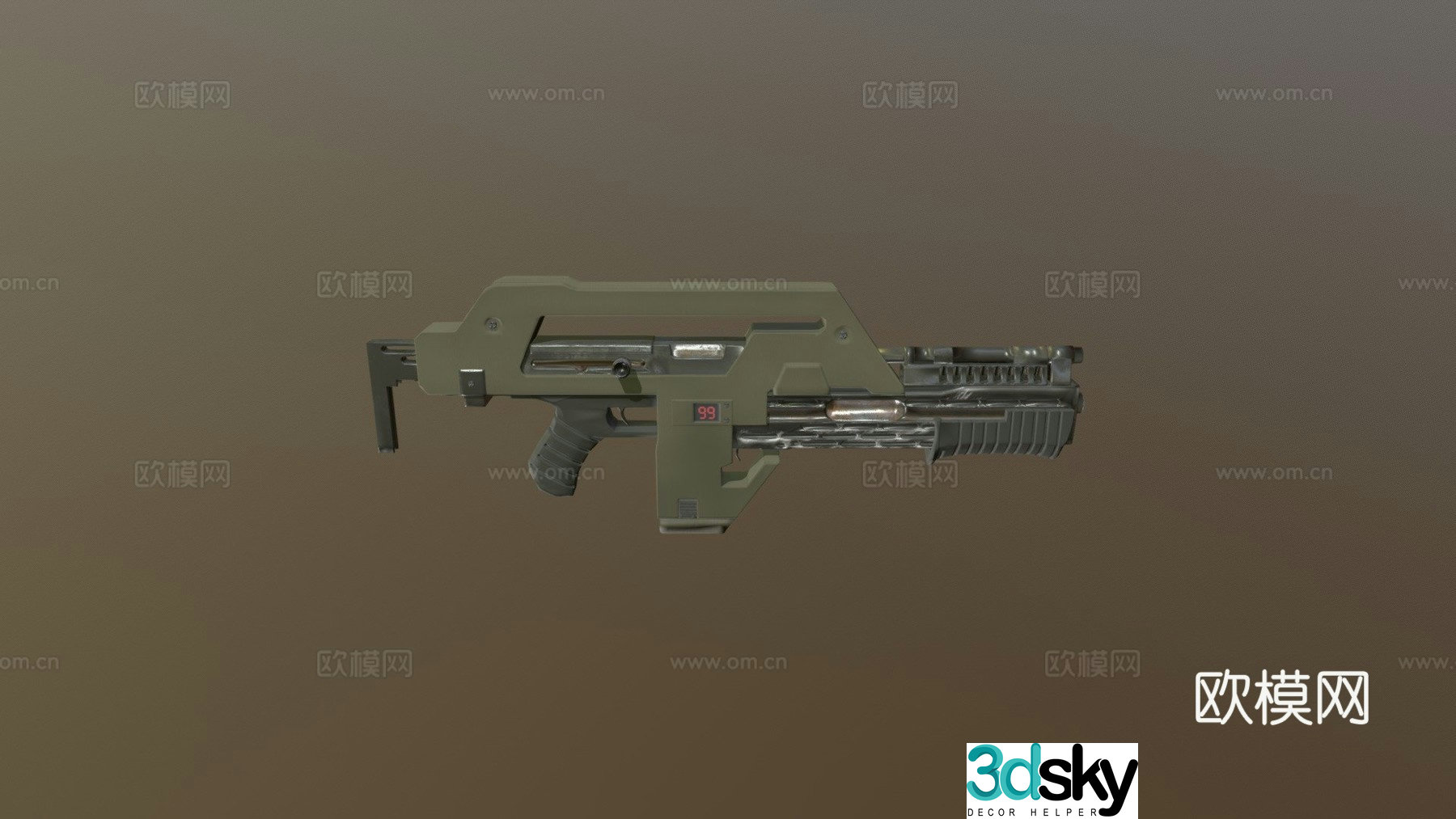 M41A pulse rifle 3d model