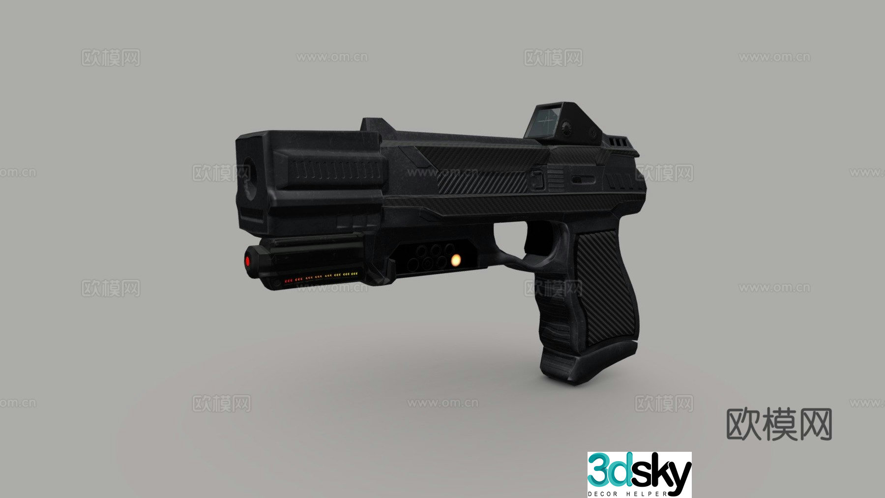 EP-1 (sci-fi pistol) 3d model