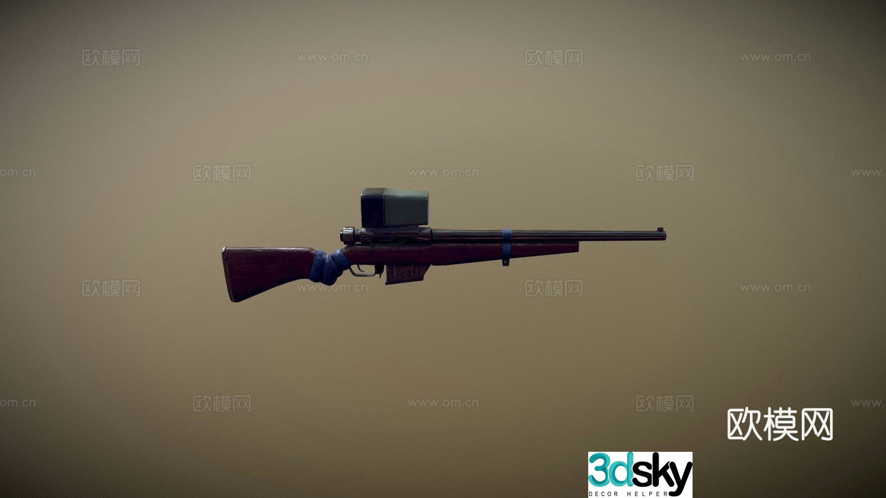 sniper rifle 3d model
