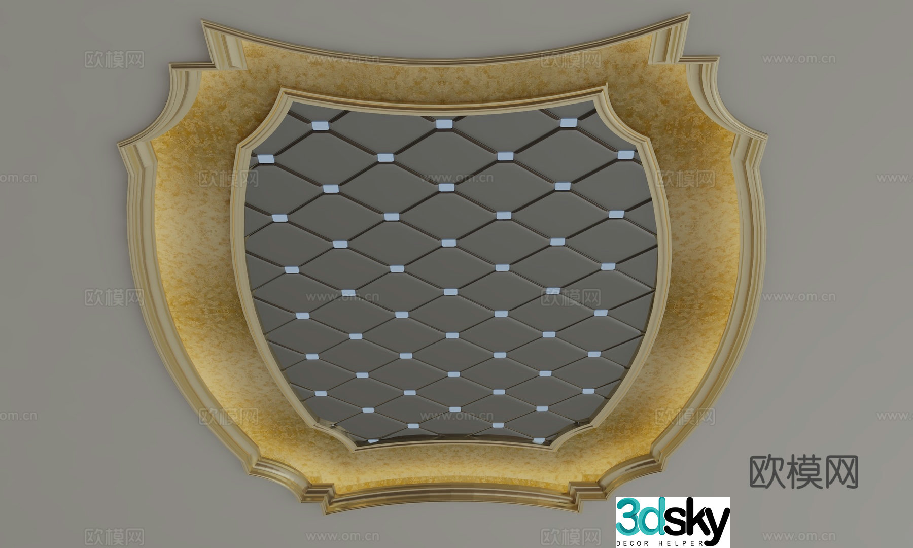 European style ceiling 3D model