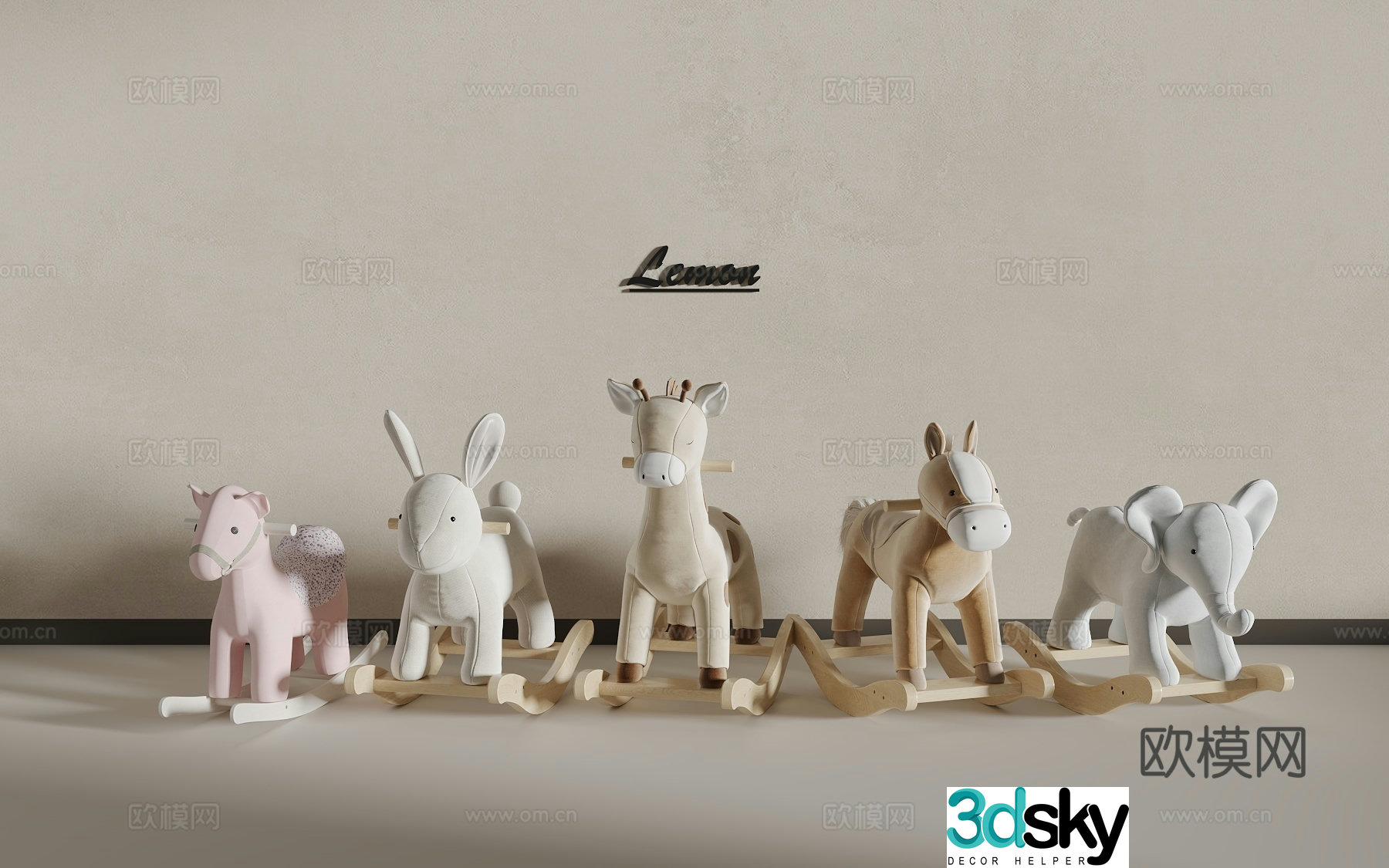 Rocking horse 3d model