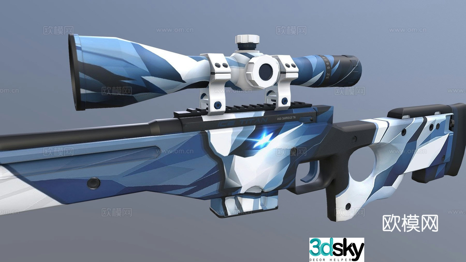 AWP Frost Titan 3d model