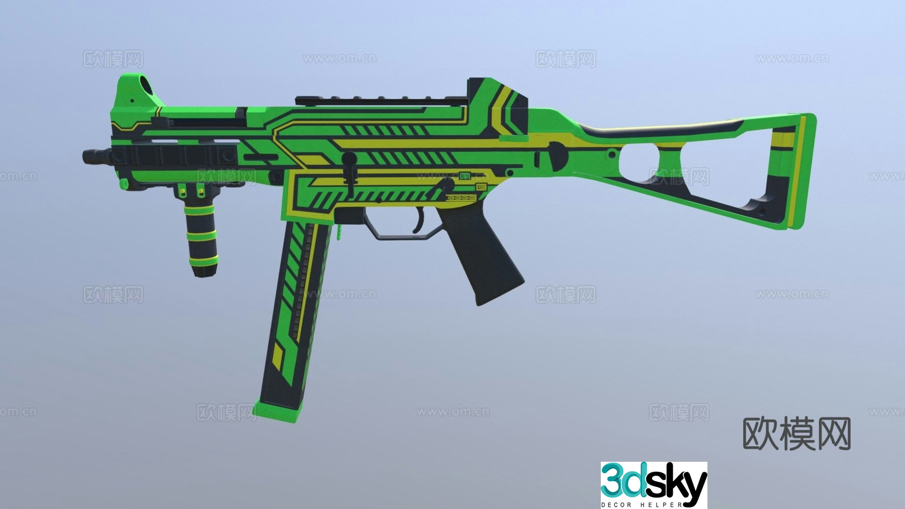 UMP-45 racing version V2 3d model