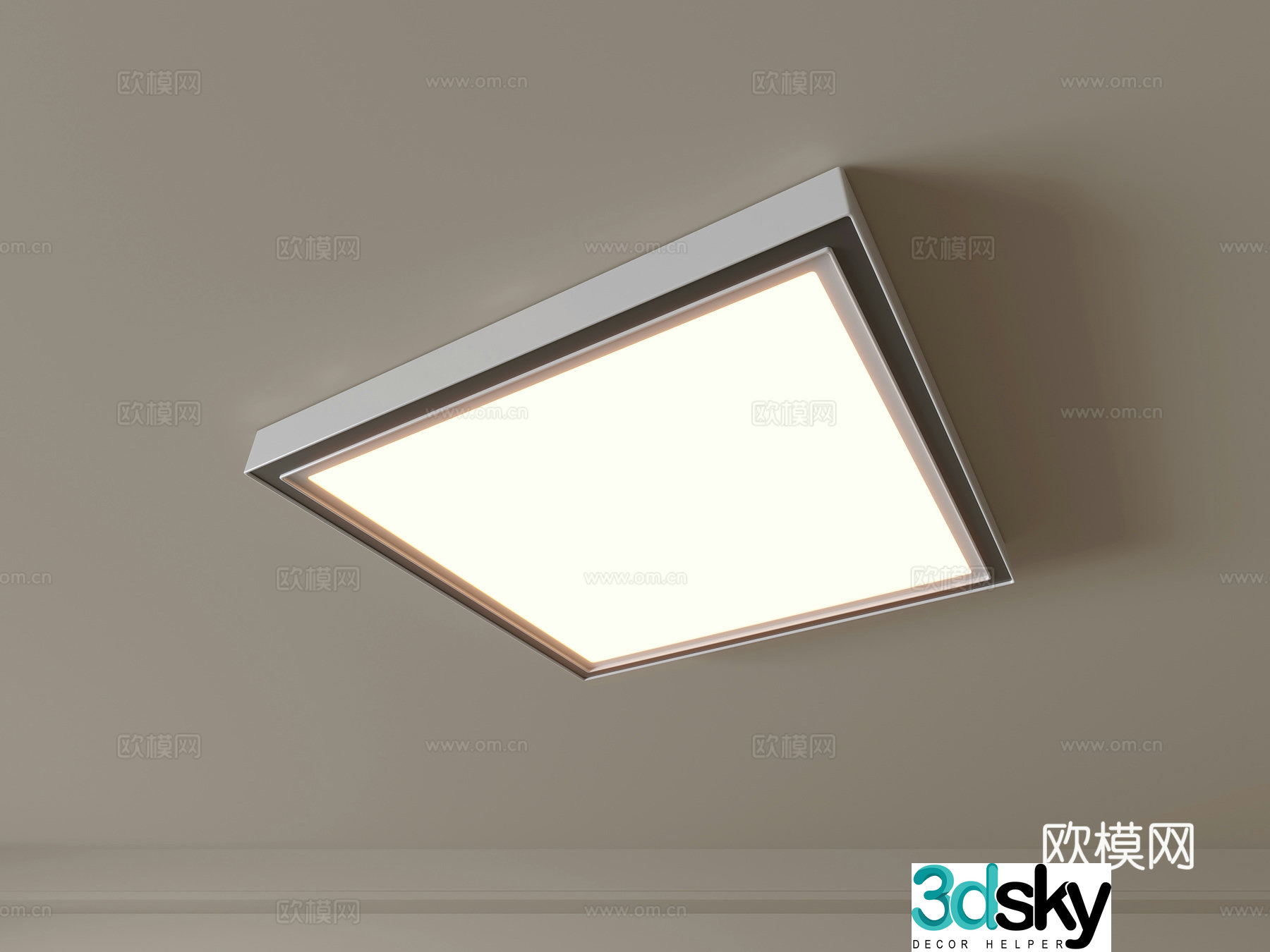 Modern ceiling lamp Geometric ceiling lamp Bedroom lamp Artistic shaped lamp Fashion living room lamp 3D model