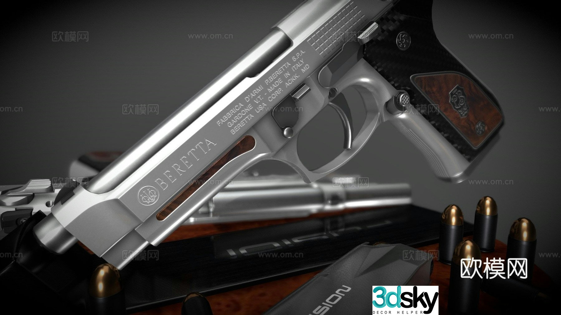 Beretta 92FS Fusion 3d model