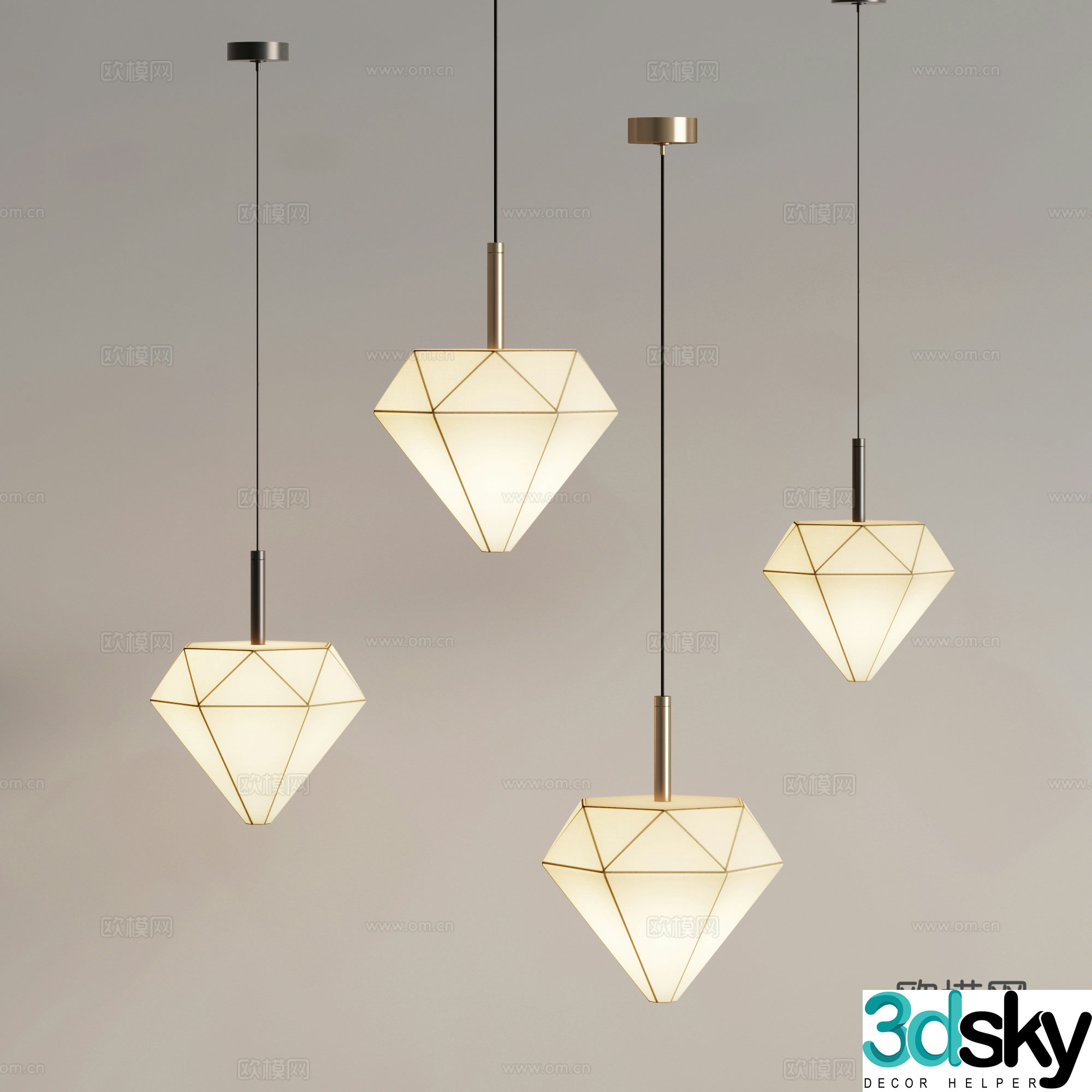 Italian small chandeliers restaurant chandeliers bedside chandeliers children’s chandeliers stair chandeliers 3D model