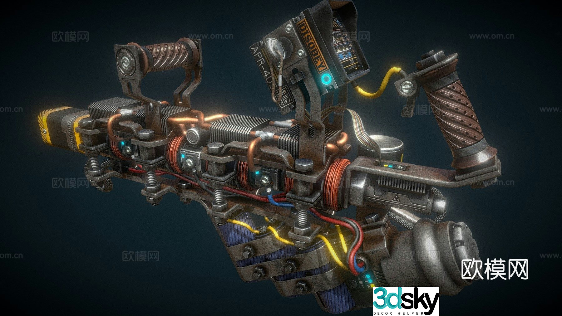 cyber wasteland gauss driver 3d model