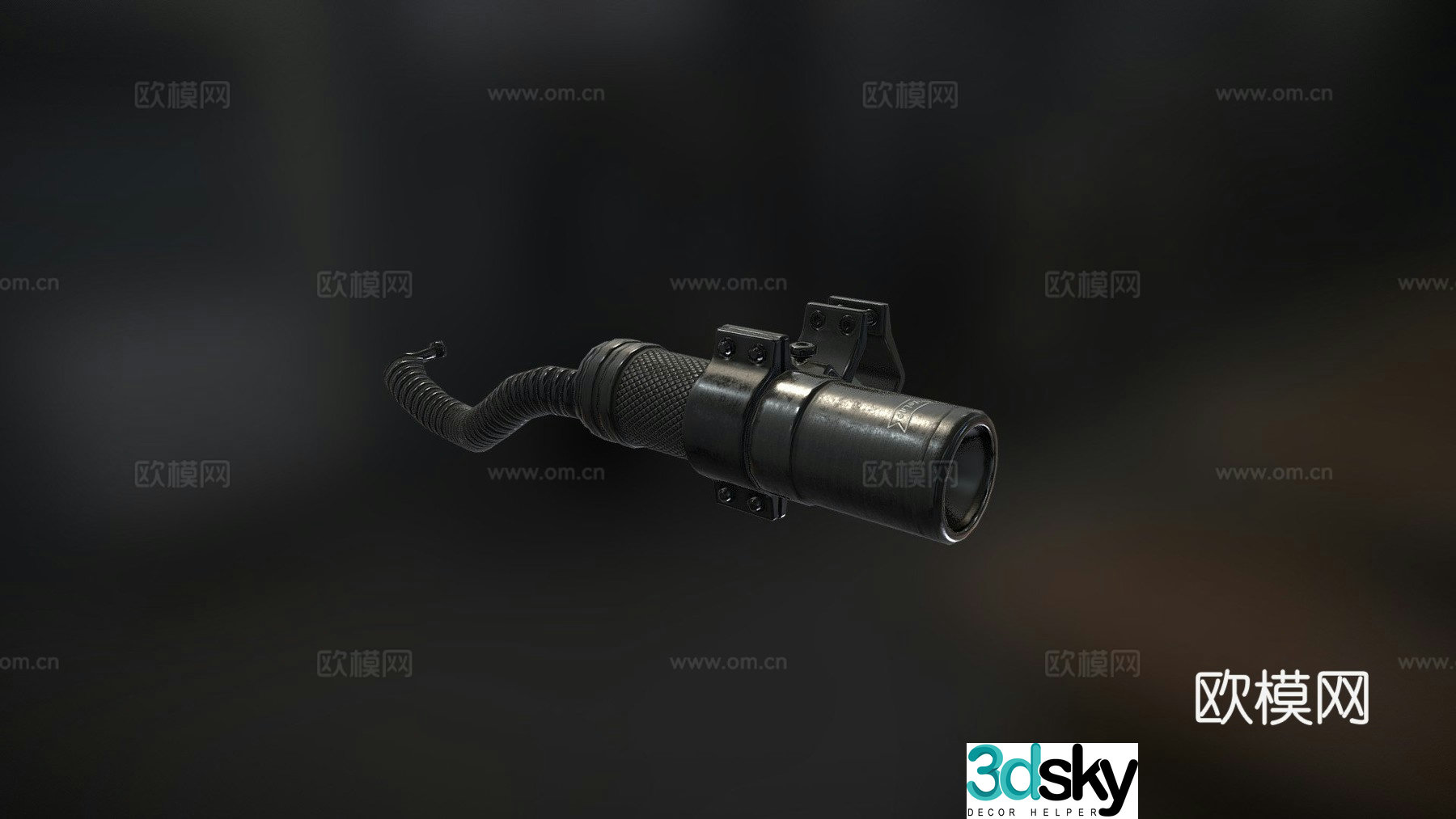 flashlight 3d model