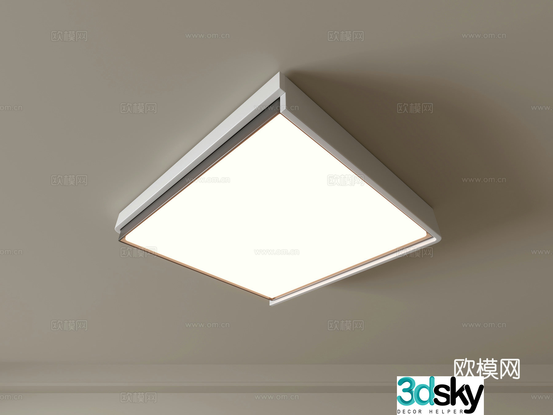 Modern ceiling lamp Geometric ceiling lamp Bedroom lamp Artistic shaped lamp Fashion living room lamp 3D model