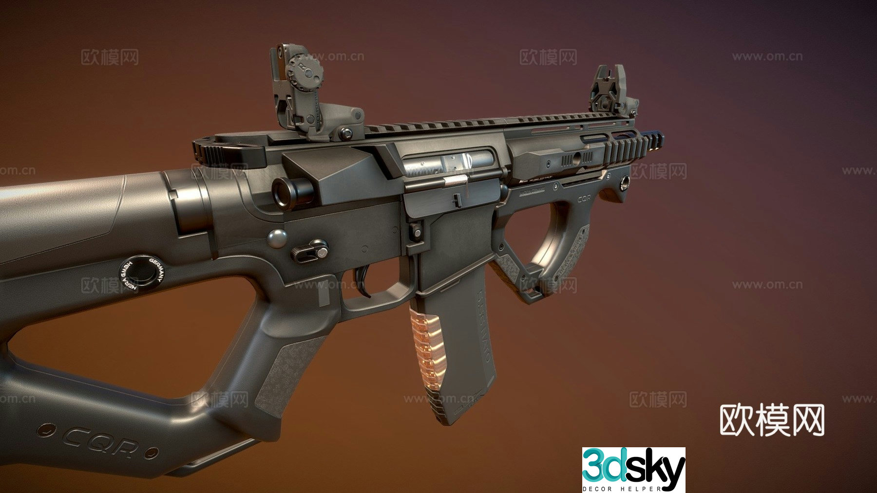 Hera CQR rifle 3d model