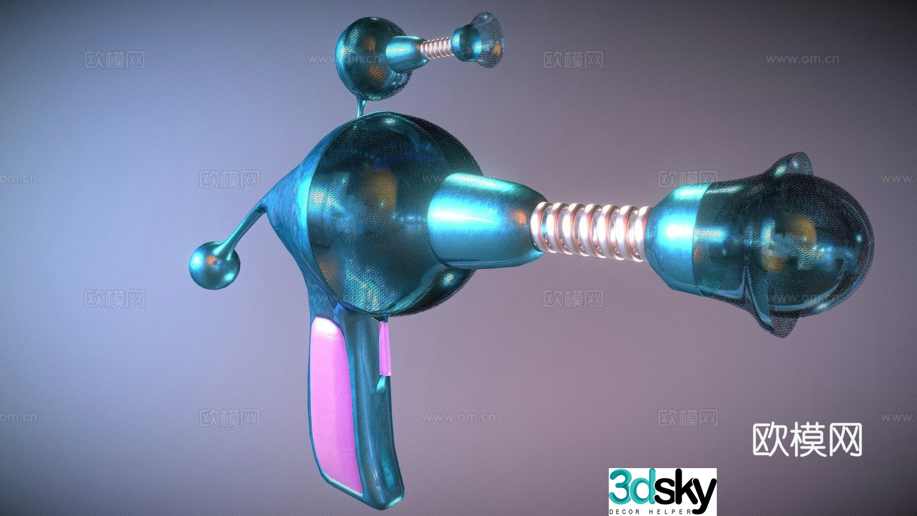 laser gun 3d model