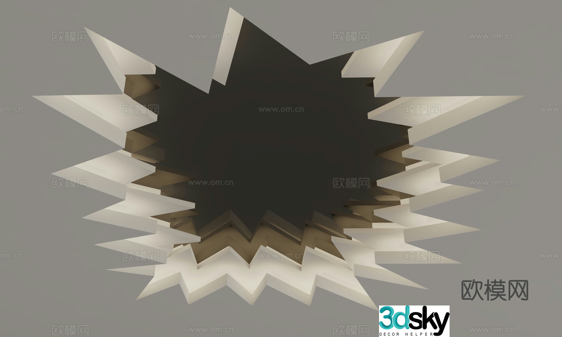 Modern ceiling 3d model