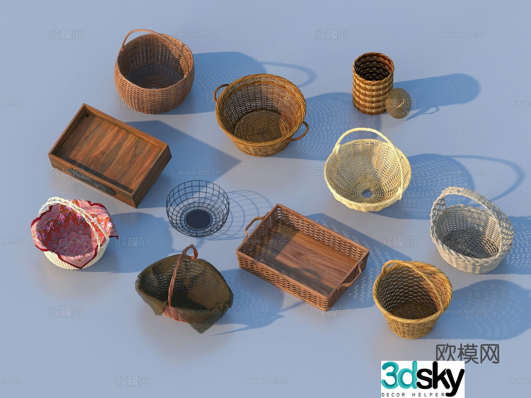Vegetable basket Vegetable basket Storage basket Vinegar basket 3D model