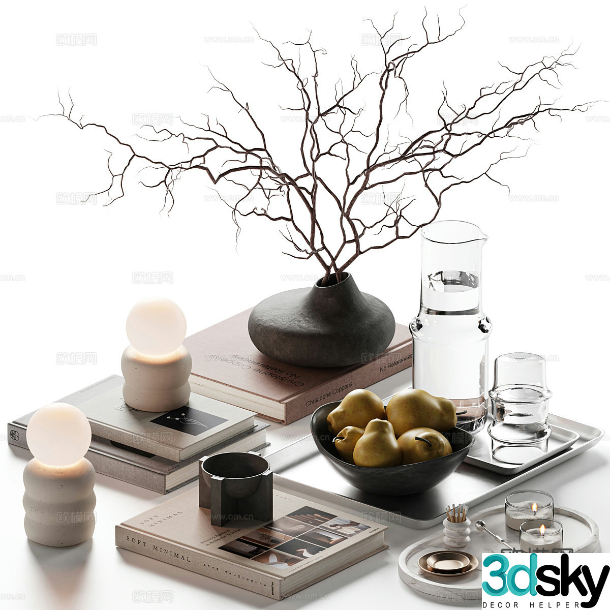 Tea set 3d model