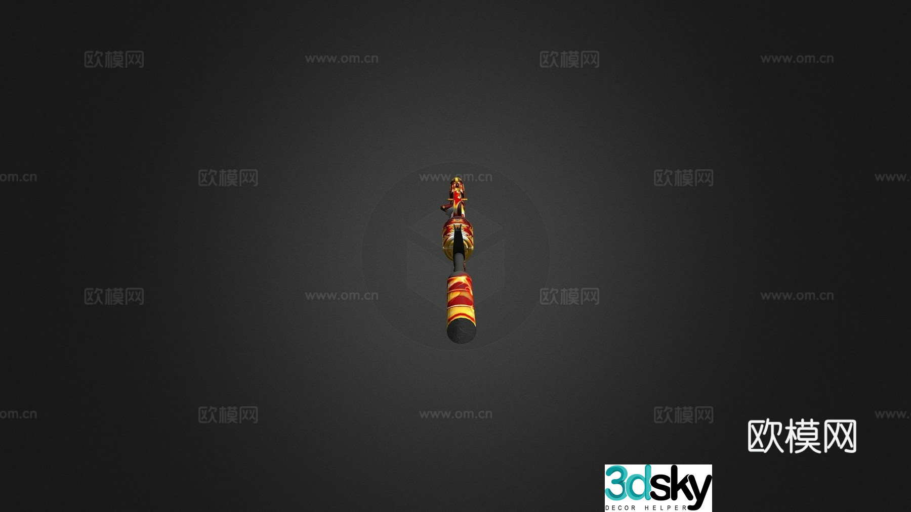 M4A1S hot cream 3d model