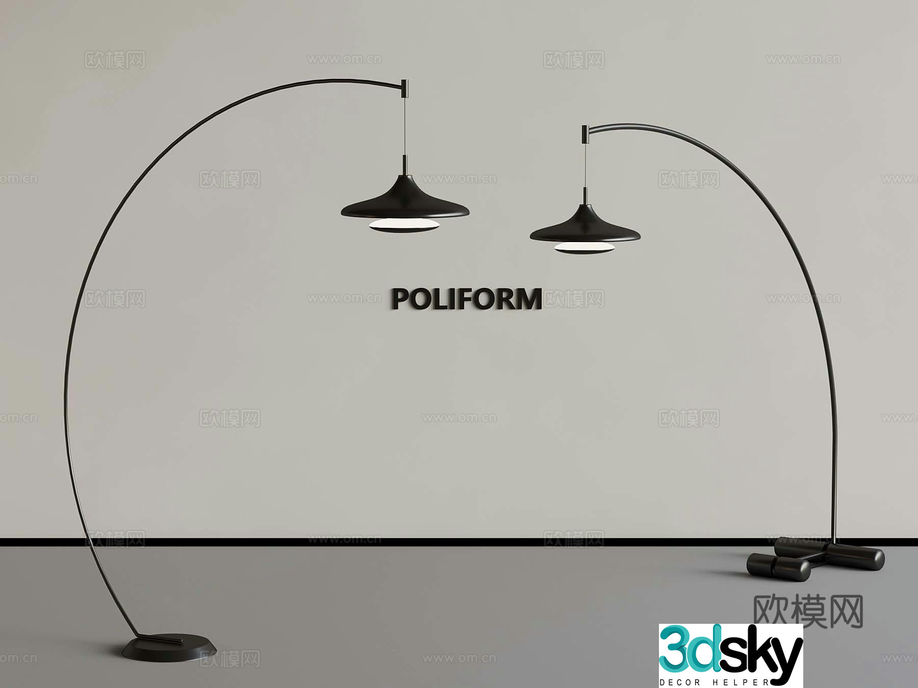 Modern floor lamp Creative floor lamp Floor lamp Floor chandelier 3d model