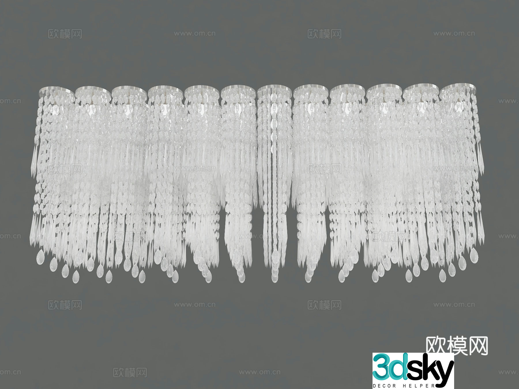 Modern chandelier 3d model
