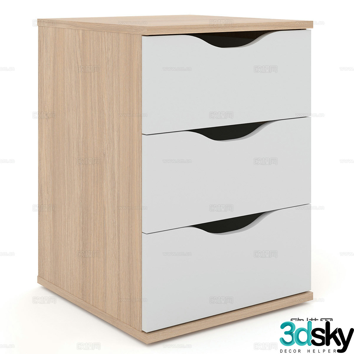 Bedside table 3d model