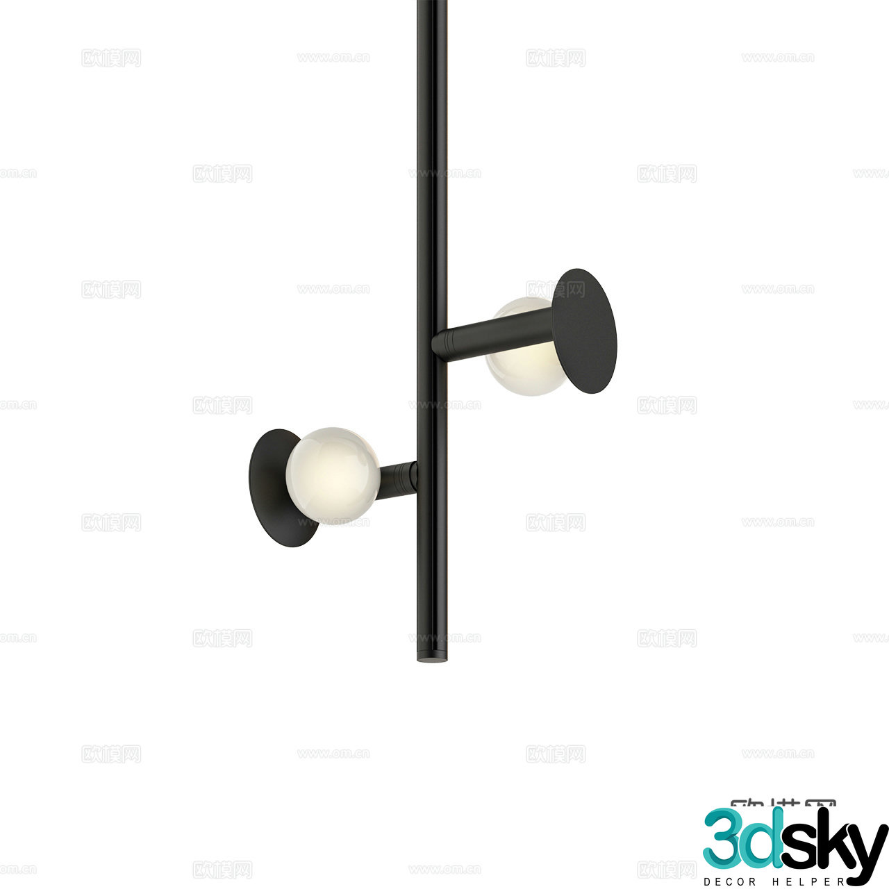 Rakumba modern chandelier minimalist chandelier multi-head chandelier simple chandelier 3d model