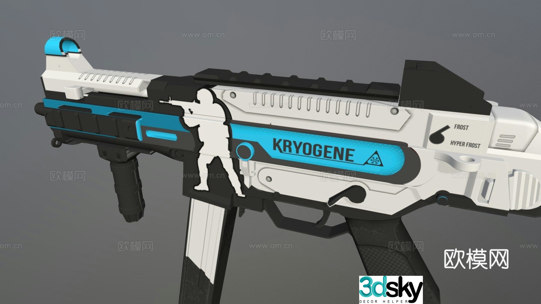 UMP-45 extreme cold gene 3d model