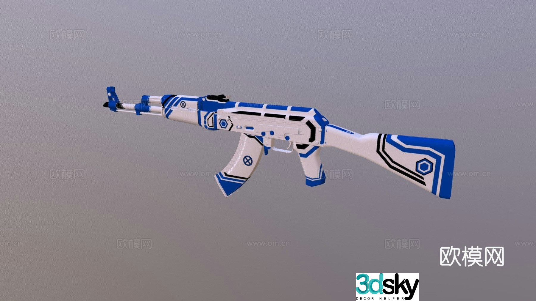 AK47-Ozone 3d model