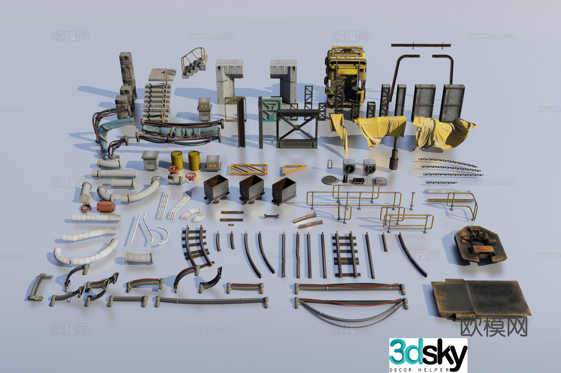 Industrial equipment 3d model