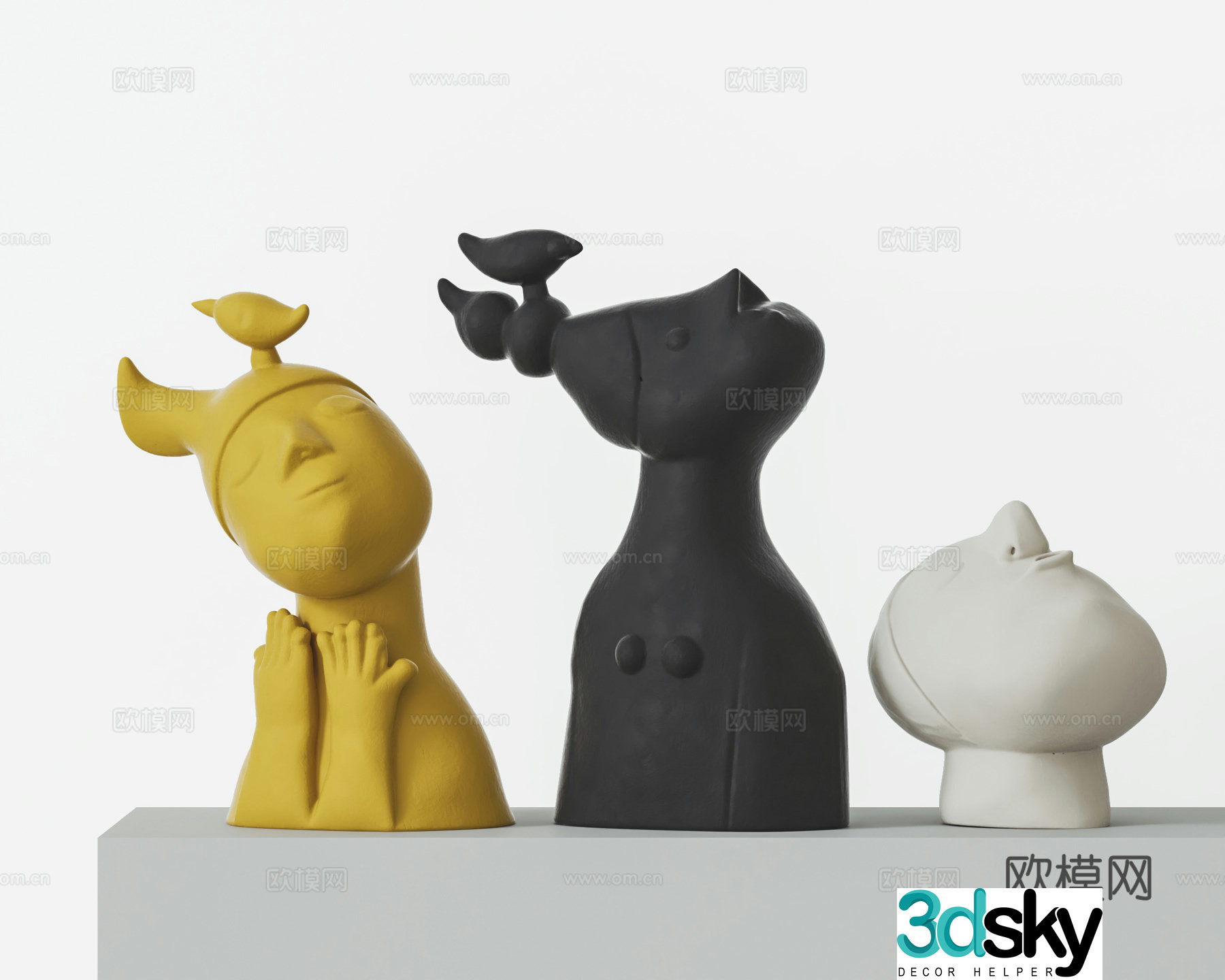 Modern sculpture 3d model