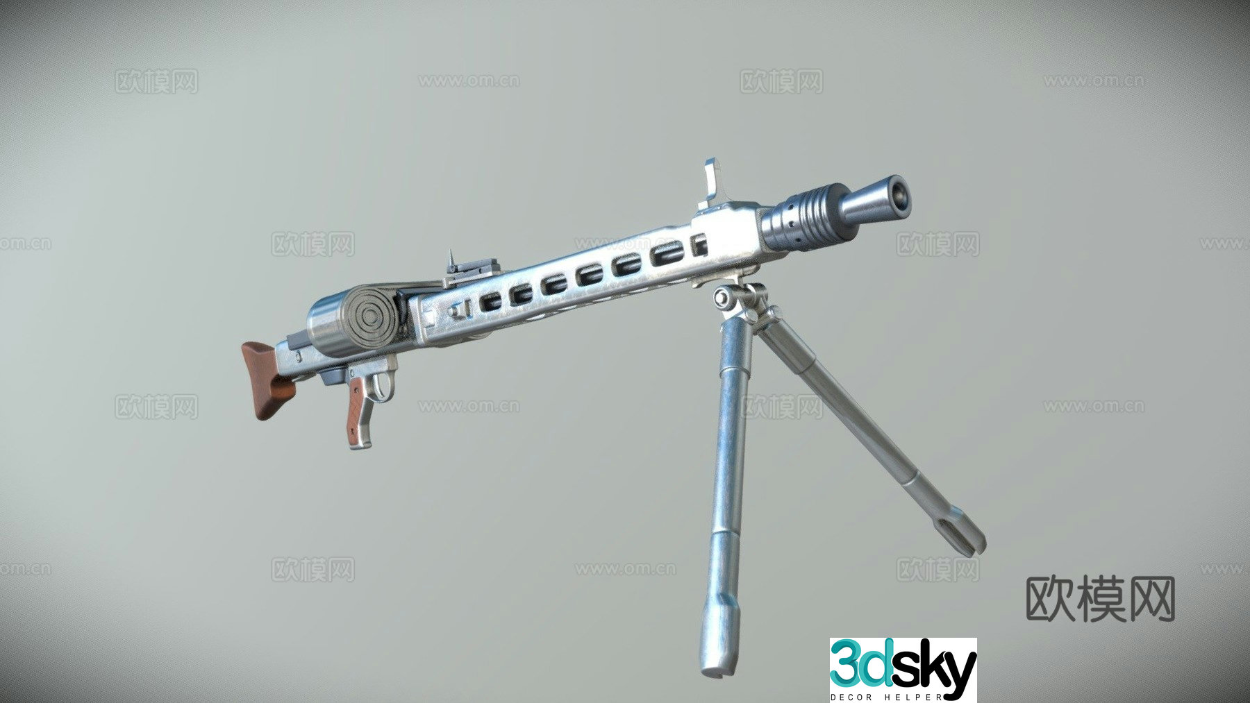 MG42 machine gun 3d model