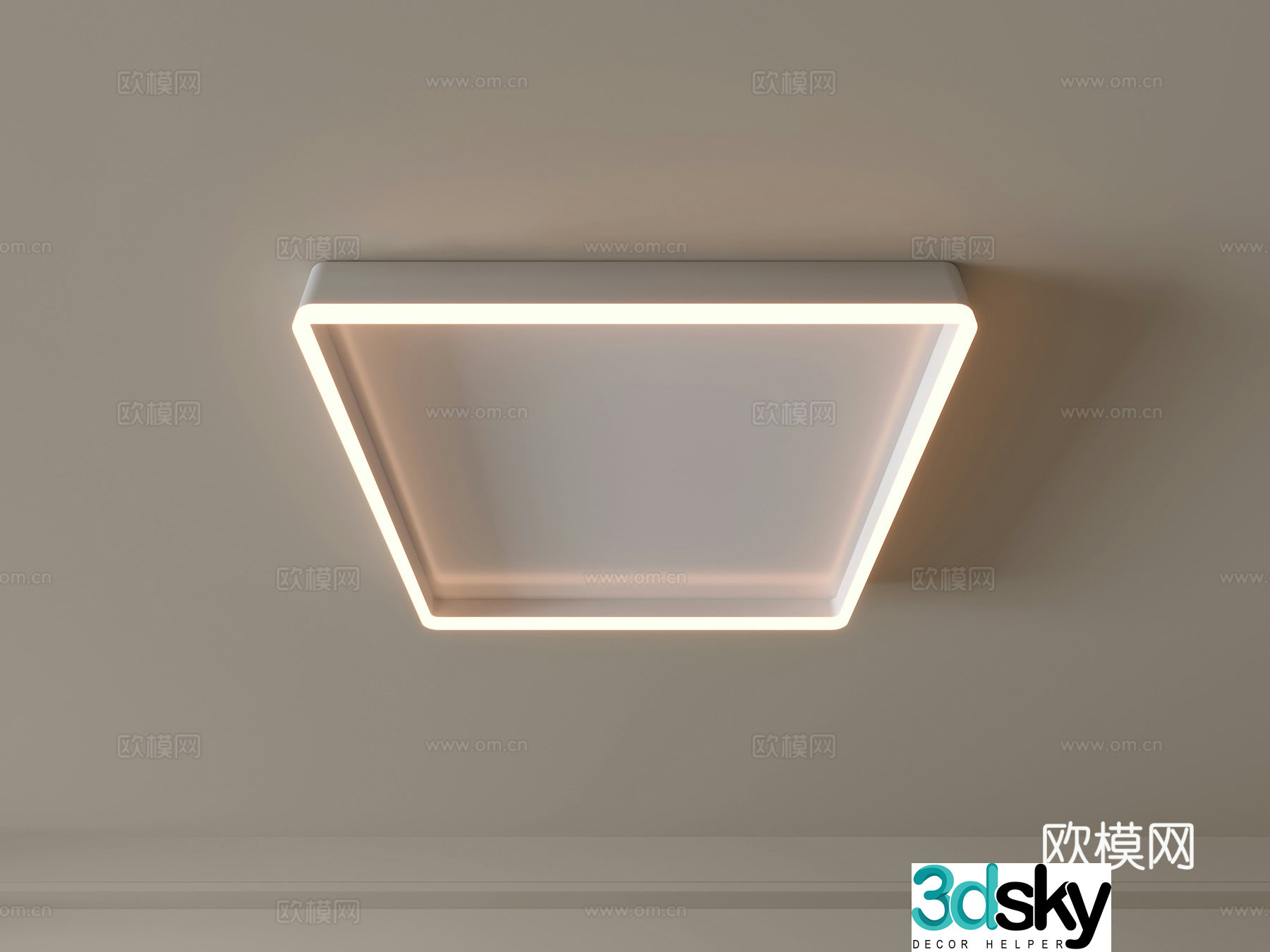 Modern ceiling lamp Geometric ceiling lamp Bedroom lamp Artistic shaped lamp Fashion living room lamp 3D model